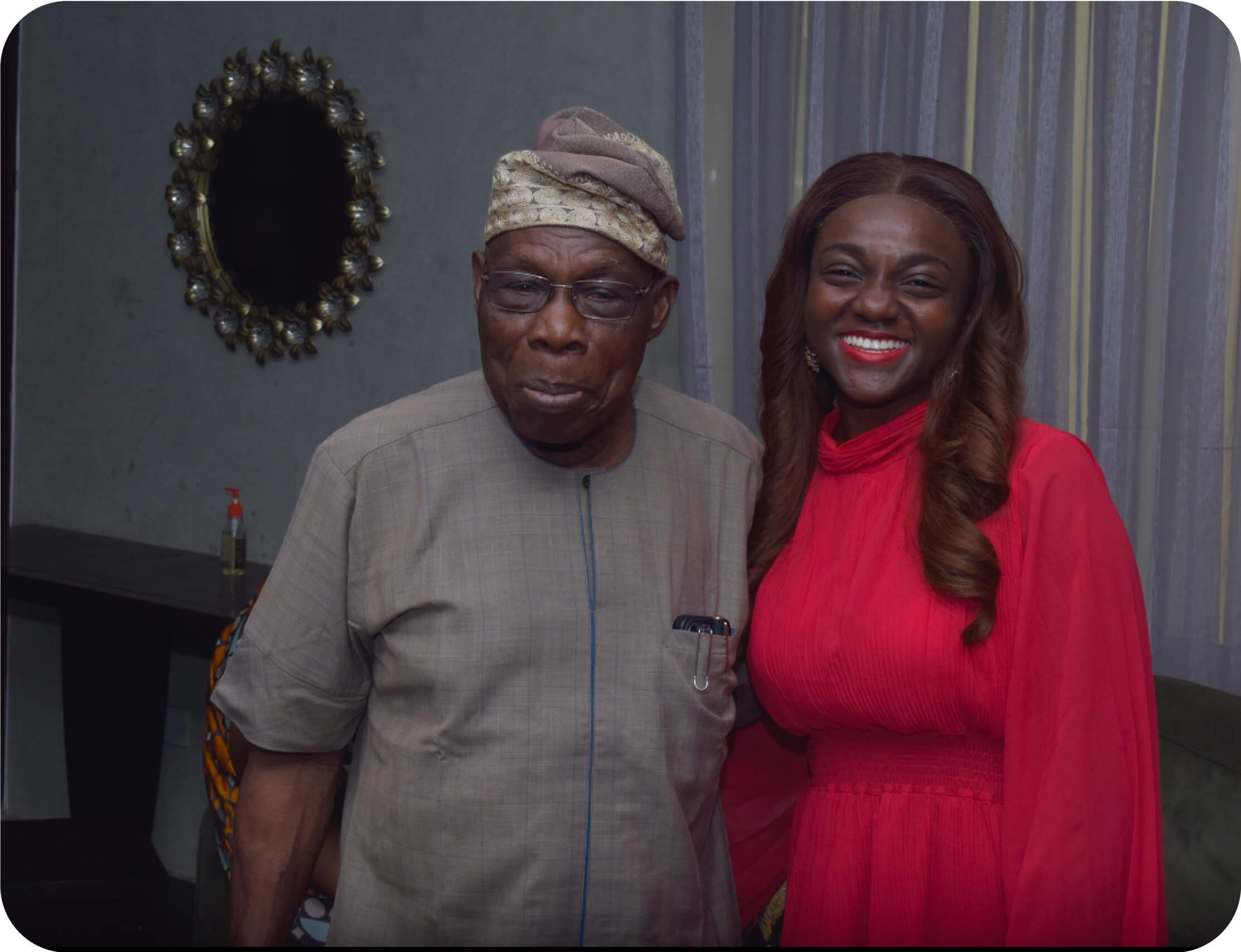 Ijidolapo S. Ijiwoye with Chief Olusegun Obasanjo