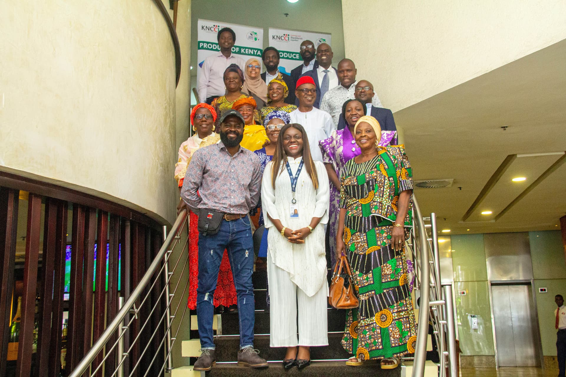 Kenyan and Nigerian delegates gathered during the trade mission in Lagos
